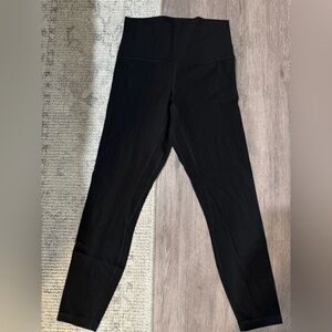 Lululemon Athletica Black Leggings. Size 6. Ribbed.